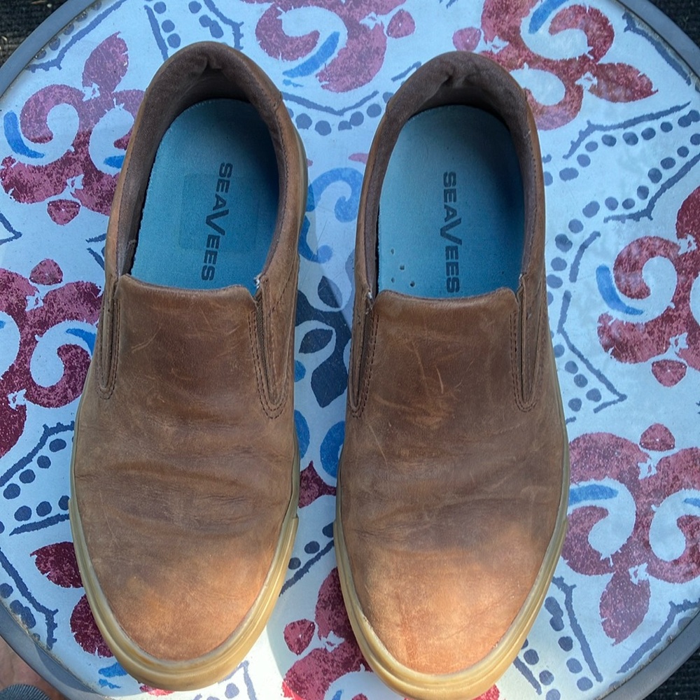 SeaVees Men's Brown Slip-On Shoes
